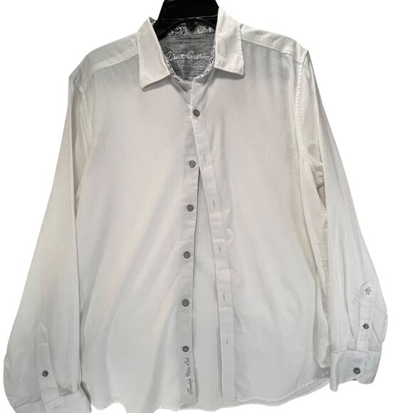 Robert Graham Other - Robert Graham White Button Up LS Shirt Contrasting Collar Cuffs Classic